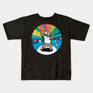 Disco Bear dancing Kids T-Shirt